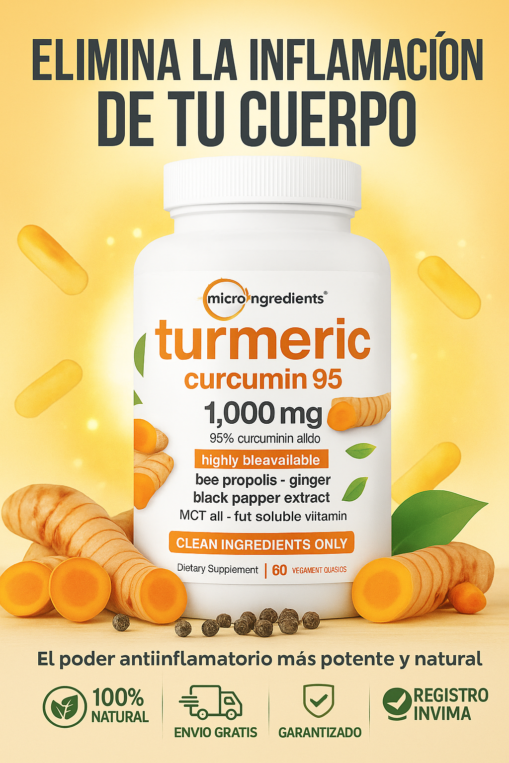 TURMERIC CURCUMIN 120 CAPSULAS