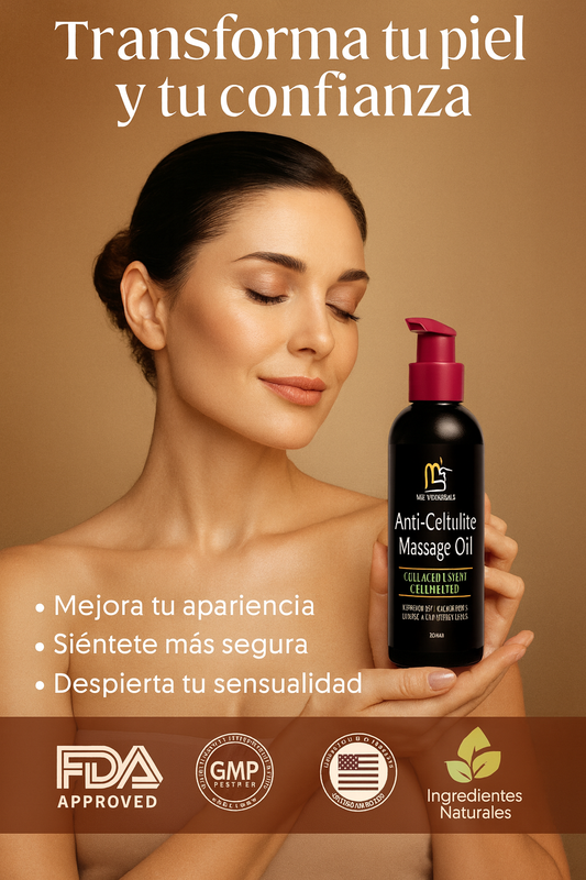 M3 Naturals - Aceite anticelulítico y reafirmante con colágeno